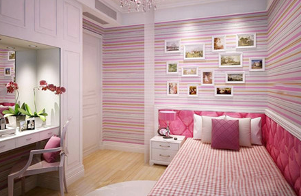 卧室壁纸贴一面墙好吗房间装修就应该一个房间一种风格 资讯 新浪装修抢工长