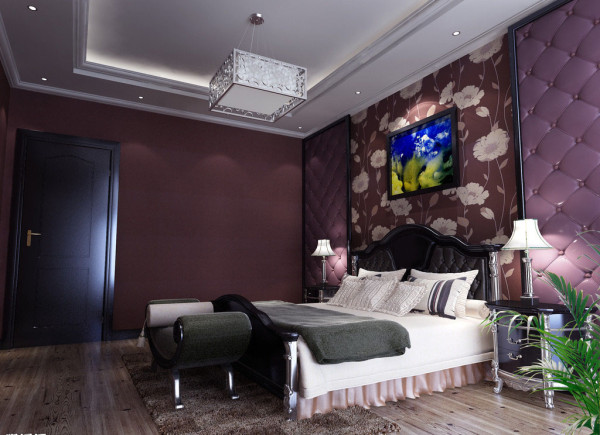 成都实创装饰—绿地世纪城86平米b3户型—现代简约风格—卧室装修效果
