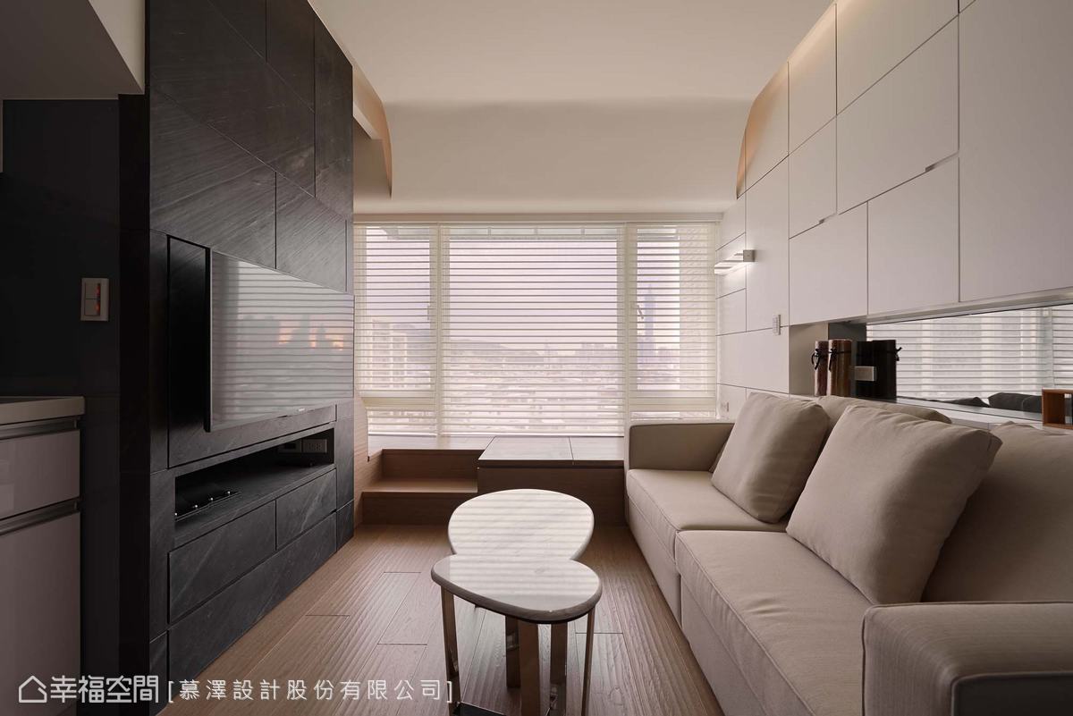 幸福空间 高端设计 台湾设计师 现代风格 客厅图片来自幸福空间在53平