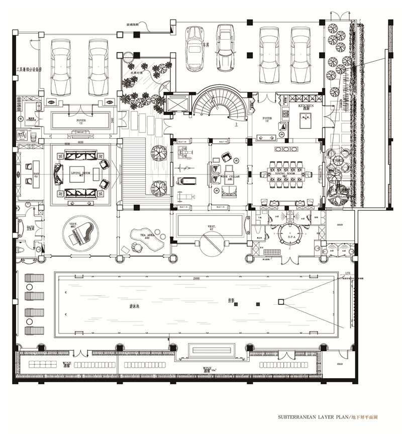 豪庭苑别墅——三层平面布局图.图片