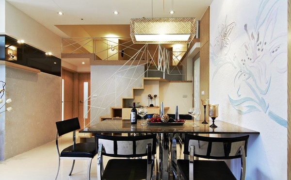 简约 欧式 餐厅图片来自北京大成日盛装饰设计在小资 阁楼 案例欣赏的