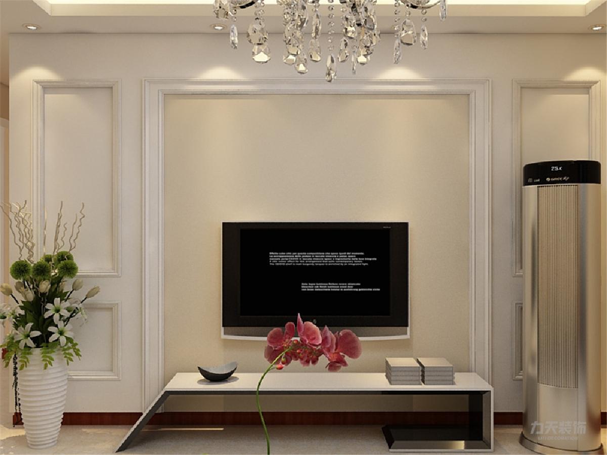 现代简约风格石膏板电视背景墙装修效果图 – 设计本装修效果图
