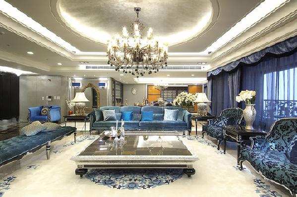 汤臣一品320平奢华豪宅法式风格完工项目实景展示,上海腾龙别墅设计