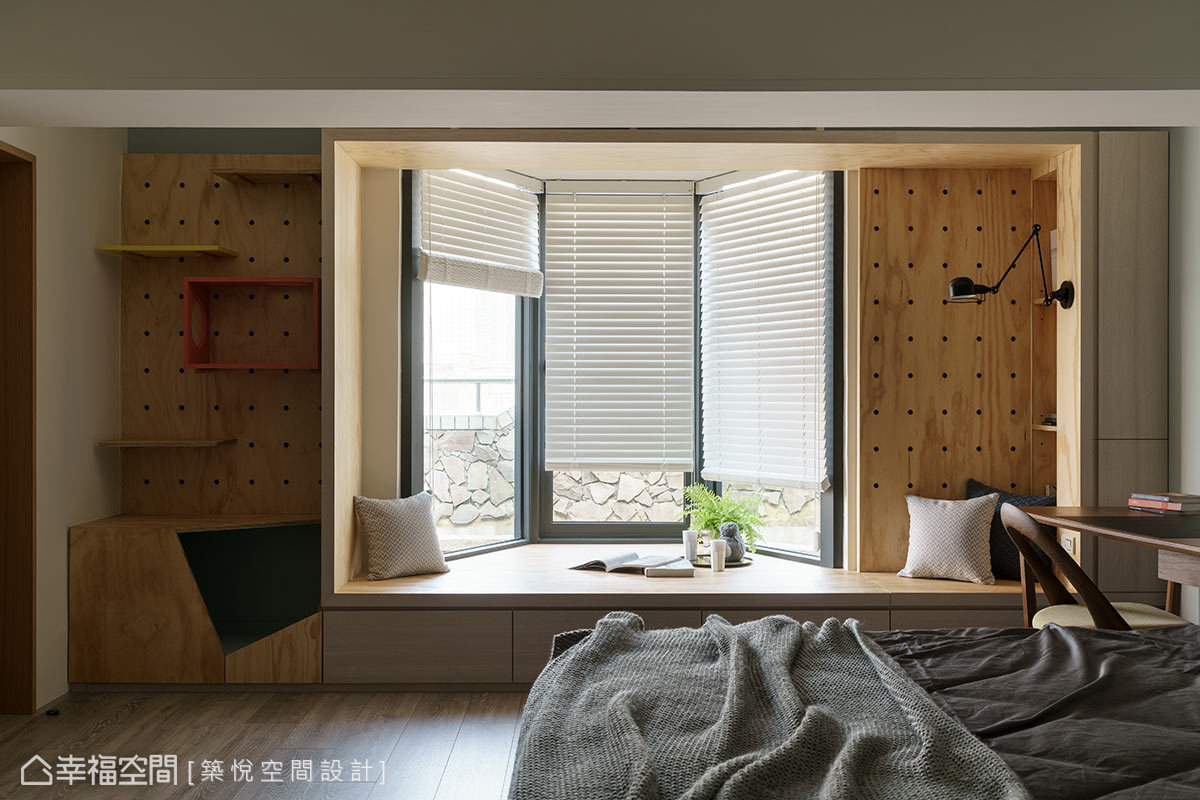 二居 工业 现代 收纳 卧室图片来自幸福空间在引光天井 老屋变身恋家