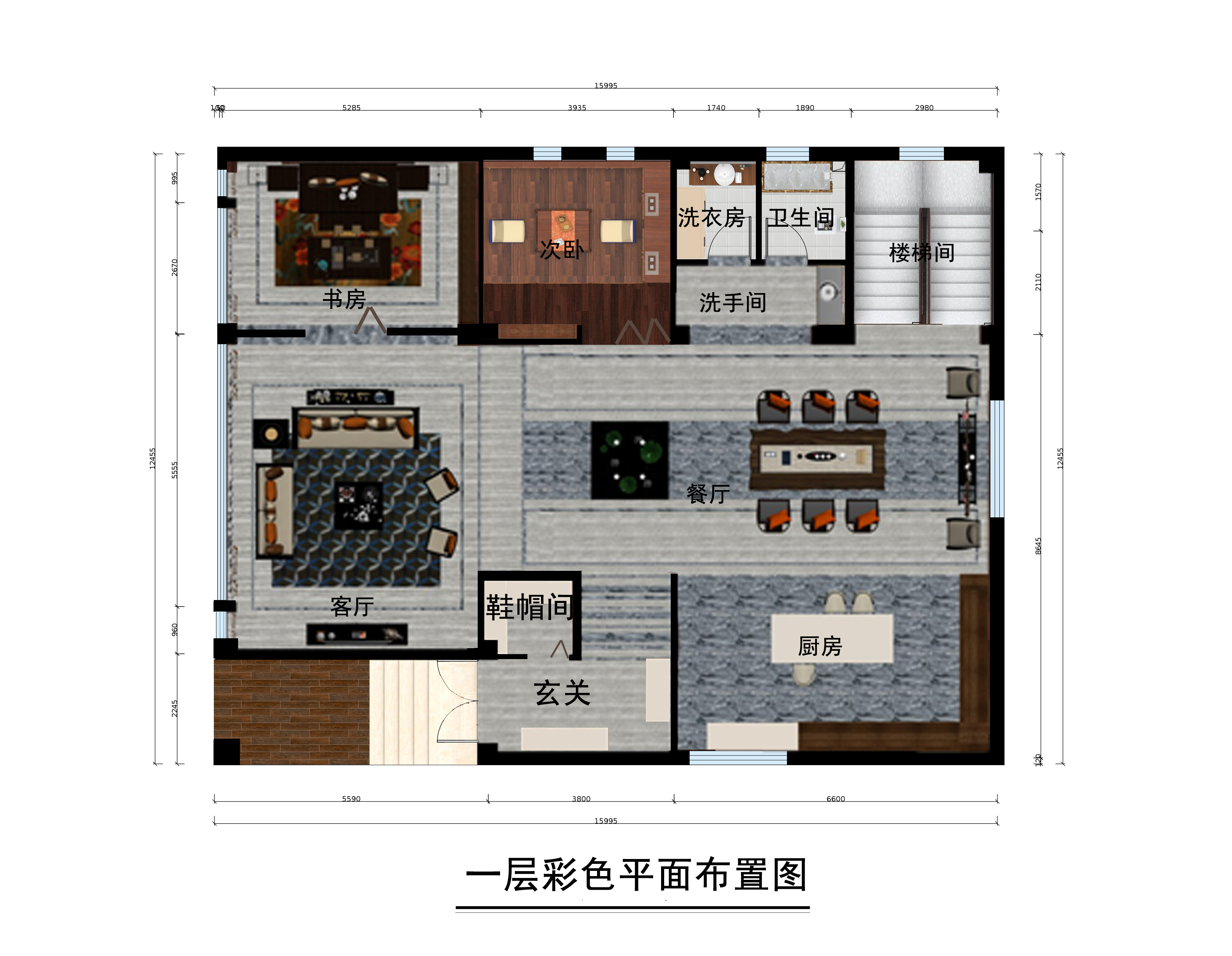 别墅梦想改造家客厅中式卧室户型图