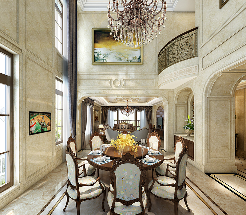 600平独栋别墅项目装修设计案例展示,上海腾龙别墅设计作品,欢迎品鉴