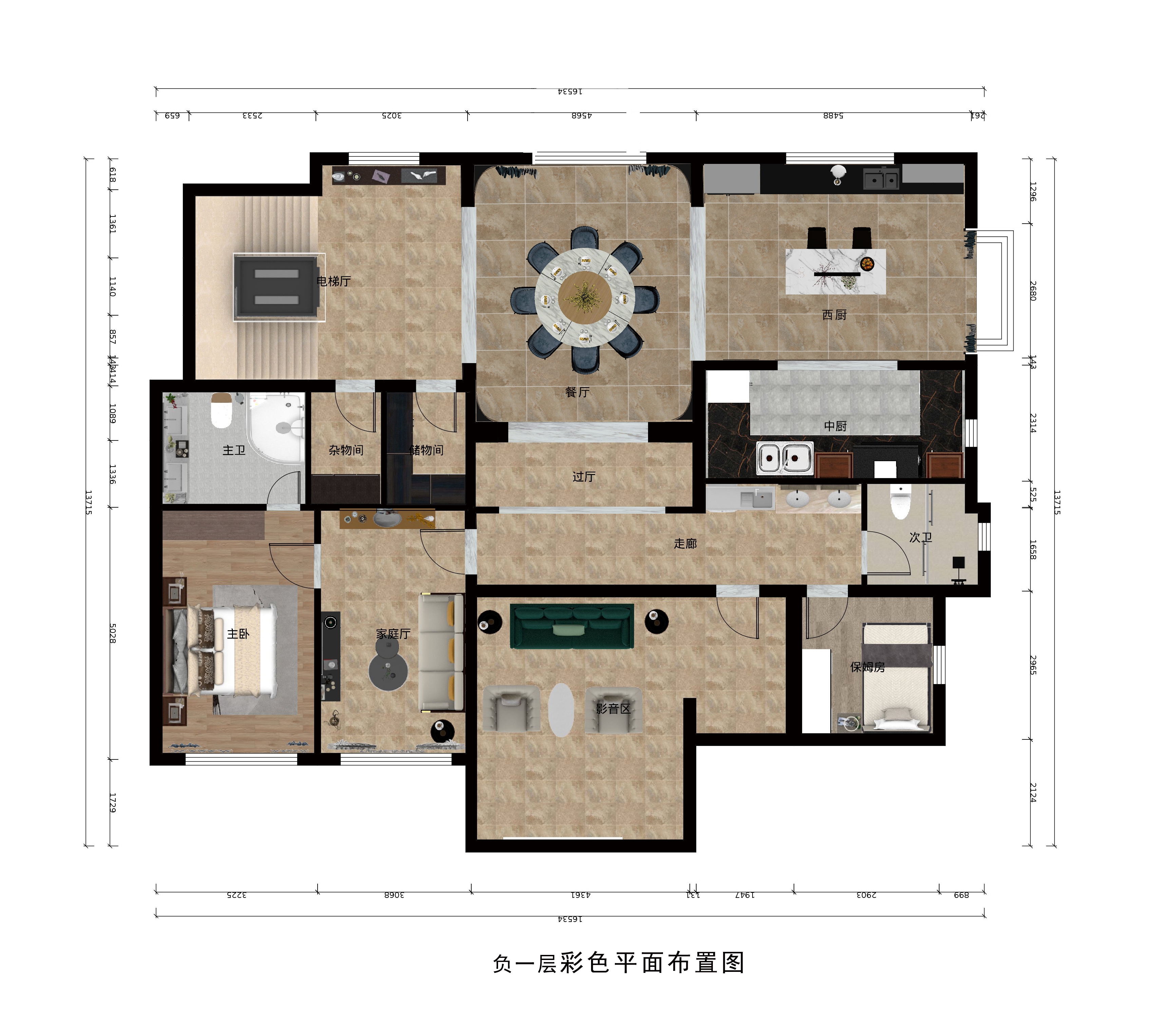 别墅新中式风格首创澜茵山户型图