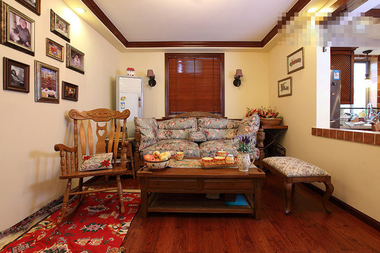 美式 二居 客厅图片来自用户1907686233在70后小夫妻翻新70平美式乡村屋71的分享