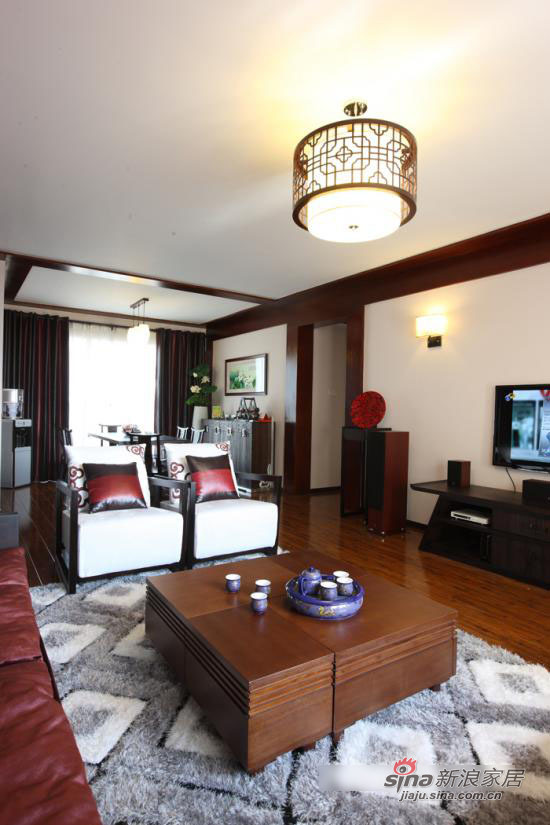 中式 一居 客厅图片来自用户1907661335在现代中式风格 沉淀下来的韵味12的分享