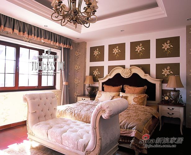 美式 别墅 卧室图片来自用户1907686233在【多图】中年夫妻170平美式乡村空间24的分享
