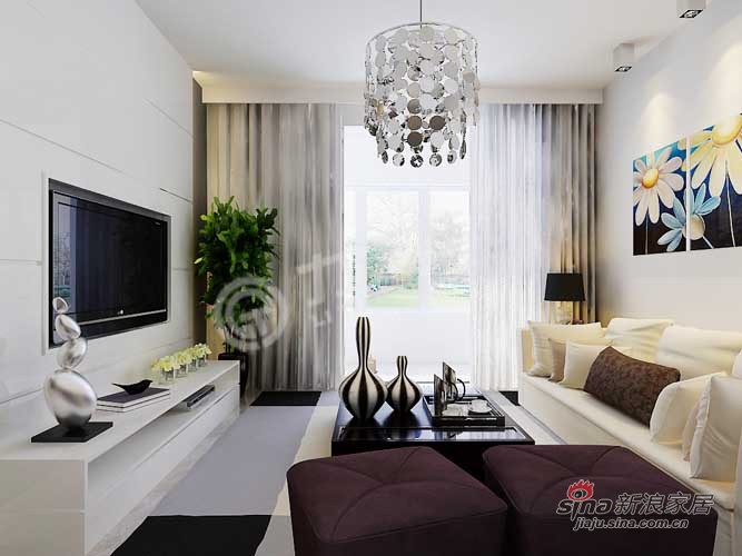 简约 一居 客厅图片来自阳光力天装饰在旷世新城24的分享