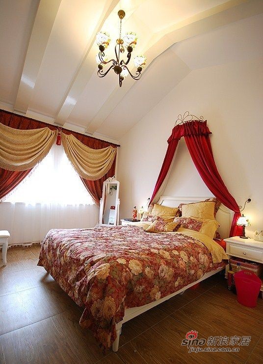 地中海 复式 卧室图片来自用户2756243717在110平清新地中海90的分享