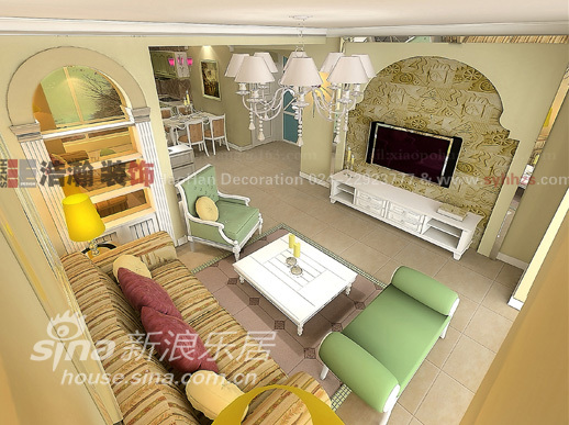 欧式 一居 客厅图片来自用户2746869241在绿色家园65的分享