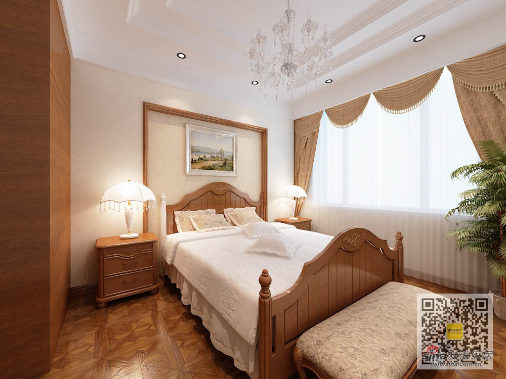 欧式 四居 卧室图片来自用户2745758987在远洋一方169平米四居室欧式30的分享