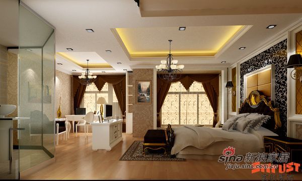 北欧 别墅 卧室图片来自用户1903515612在花20万装320平米的新低调奢华欧式设计60的分享