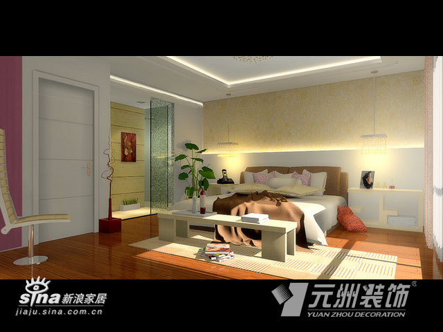 简约 四居 卧室图片来自用户2737759857在京城雅居23的分享