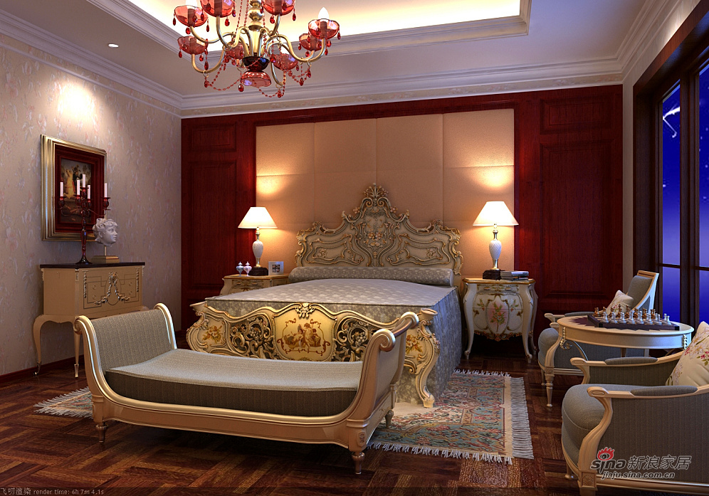 欧式 四居 卧室图片来自用户2745758987在【高清】奢华主义欧式风格77的分享