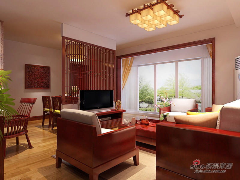 中式 二居 客厅图片来自用户1907659705在6.8万打造西山林语新中式风格92的分享
