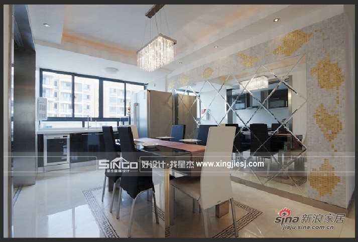 现代 公寓 餐厅图片来自用户2771250253在实景147㎡|别墅设计79的分享