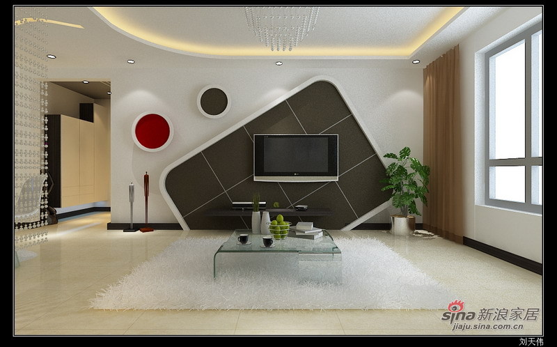 简约 二居 客厅图片来自用户2739153147在现代简约设计88的分享