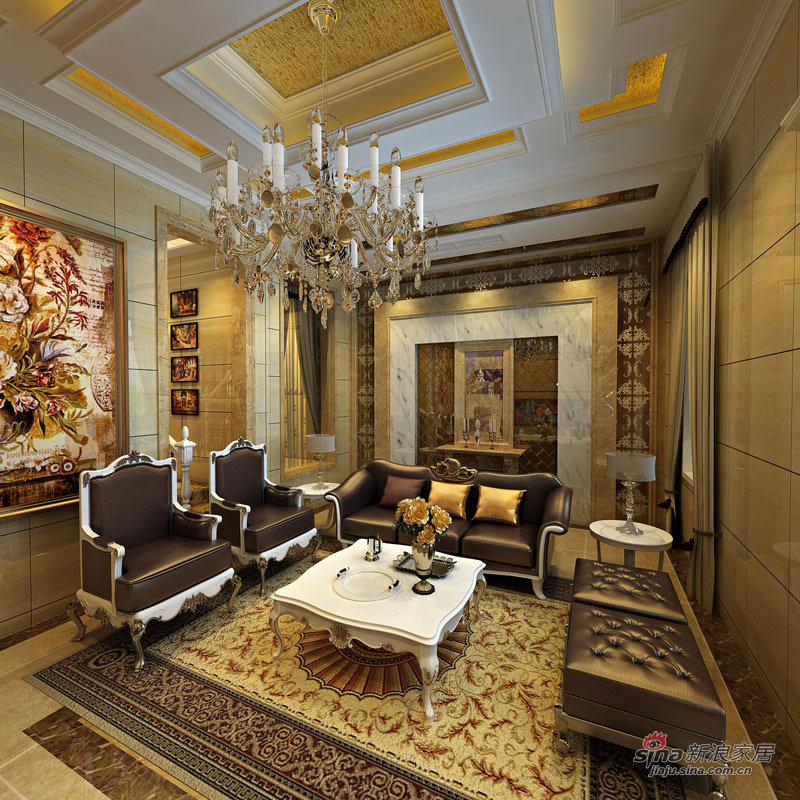 欧式 别墅 客厅图片来自用户2557013183在80万装300平米纯欧式大宅 品味华丽古典生活75的分享