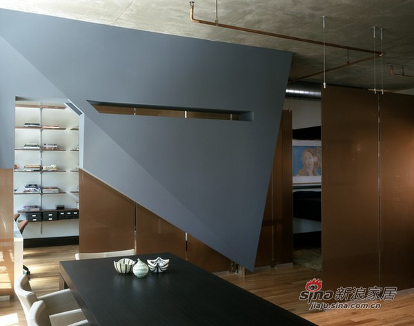 简约 复式 客厅图片来自用户2738820801在美国Dynamic现代公寓设计57的分享