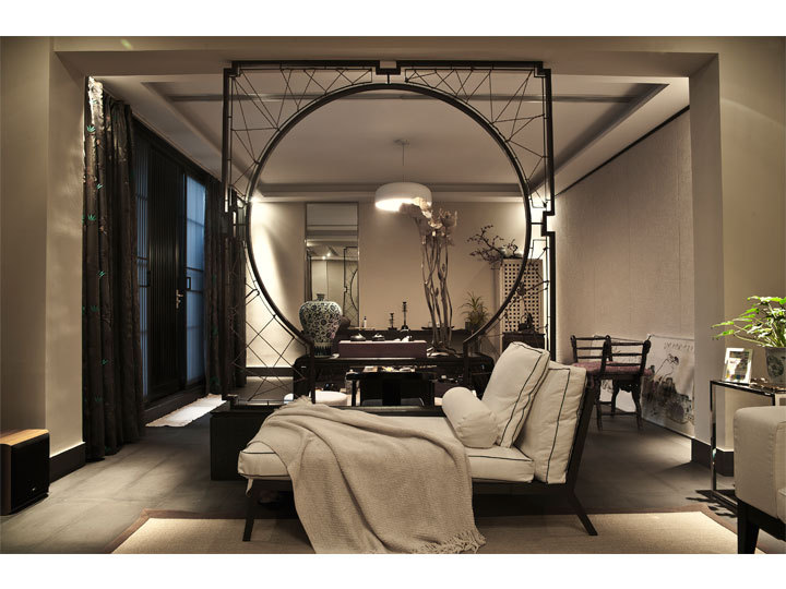 中式 复式 客厅图片来自用户1907662981在悠然150平惊喜新中式美家45的分享