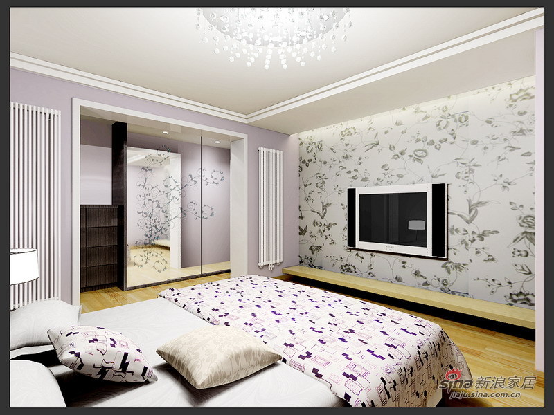 简约 三居 卧室图片来自用户2739153147在7万装白领最爱130平简约家57的分享