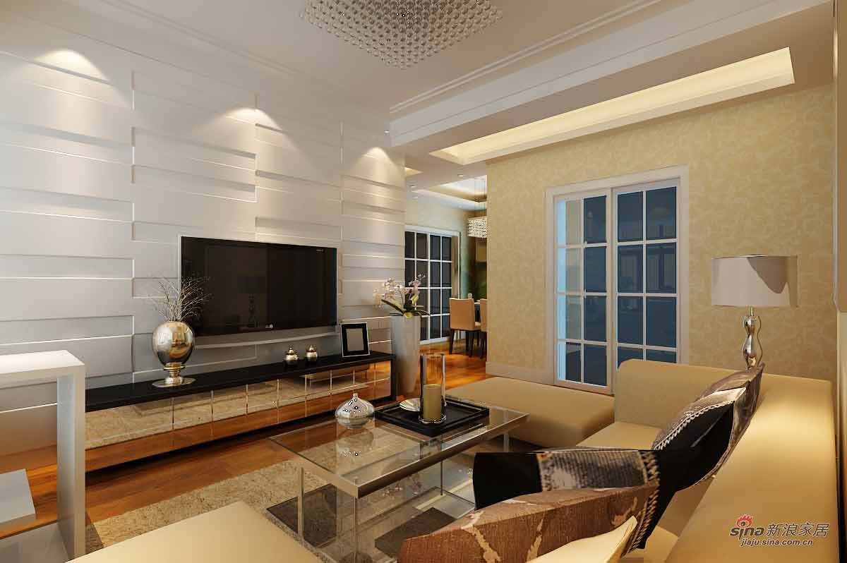 简约 二居 客厅图片来自用户2738820801在都市白领打造现代风格两居室61的分享