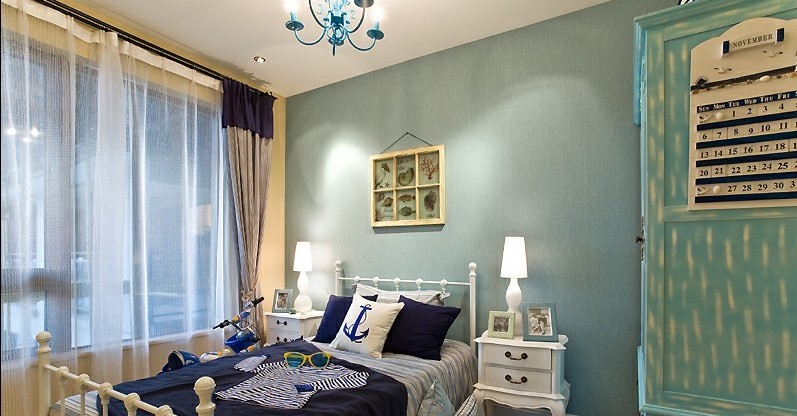 地中海 三居 儿童房图片来自用户2757320995在130平地中海风格装修 享受蓝色清新家31的分享