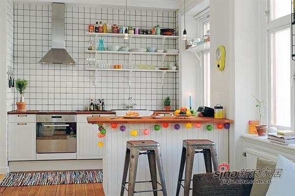欧式 一居 厨房图片来自用户2757317061在斯德哥尔摩47平米一居室开放式空间设计62的分享
