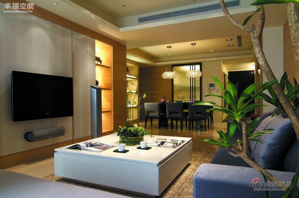现代 公寓 客厅图片来自幸福空间在138平三代同堂的现代简约60的分享