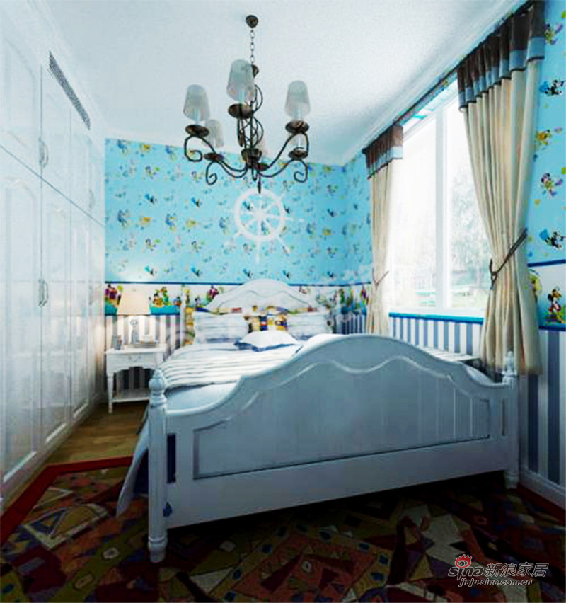 现代 二居 儿童房 公主房图片来自阳光力天装饰在两室两厅现代简约美家93的分享