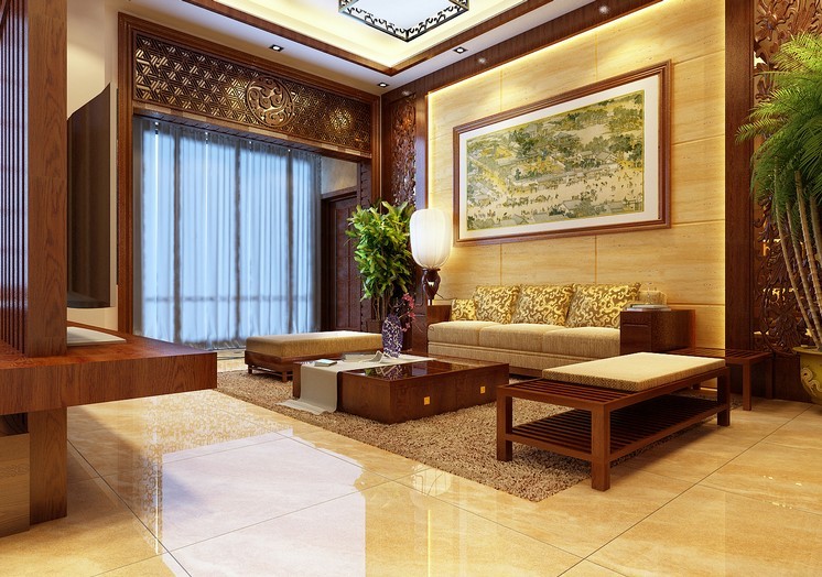 中式 三居 客厅图片来自用户1907659705在新中式风格 营造了回归自然的意境93的分享