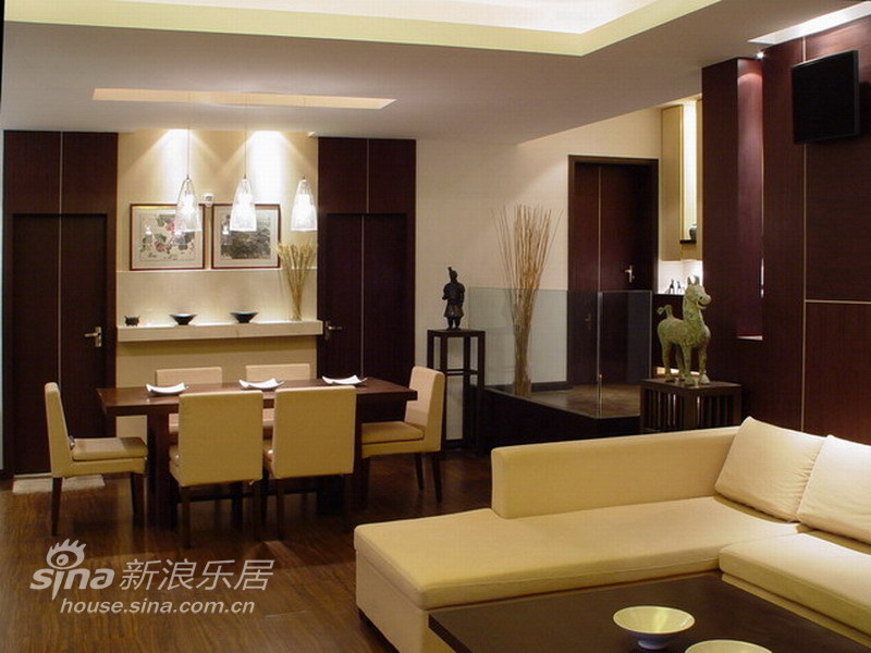 中式 三居 客厅图片来自wulijuan_16在10万装修大气的中式风格23的分享