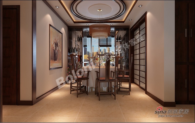 中式 四居 餐厅图片来自用户1907659705在中式风格四居室户型设计！68的分享