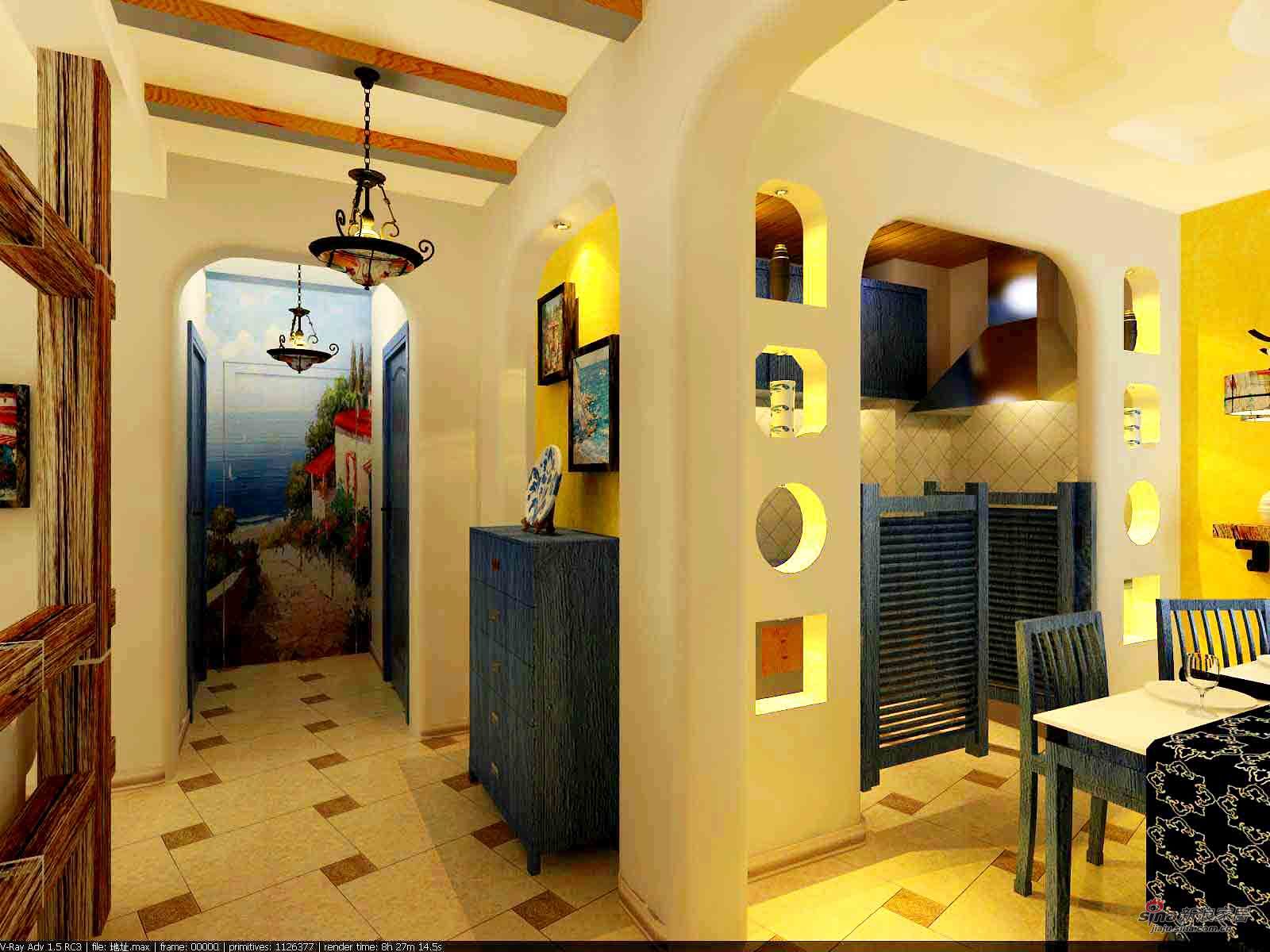 地中海 二居 餐厅图片来自用户2756243717在海洋般的纯净70的分享