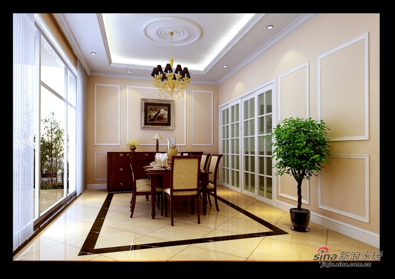 欧式 别墅 客厅图片来自用户2757317061在200平米简欧设计61的分享