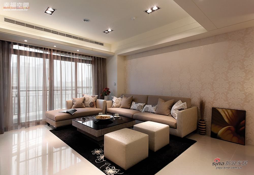 中式 公寓 客厅图片来自幸福空间在125平大气中式大宅生活63的分享