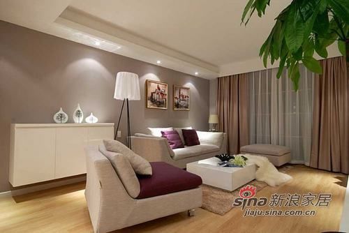 简约 三居 客厅图片来自用户2559456651在120平米现代简约风格设计—品质居家84的分享