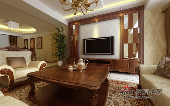 简约 一居 客厅图片来自用户2737786973在暖色系打造，超靓简欧风格的124平四合上院52的分享