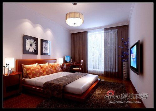 中式 三居 卧室图片来自用户1907662981在8.7万打造海富漫香林148平中式三居52的分享