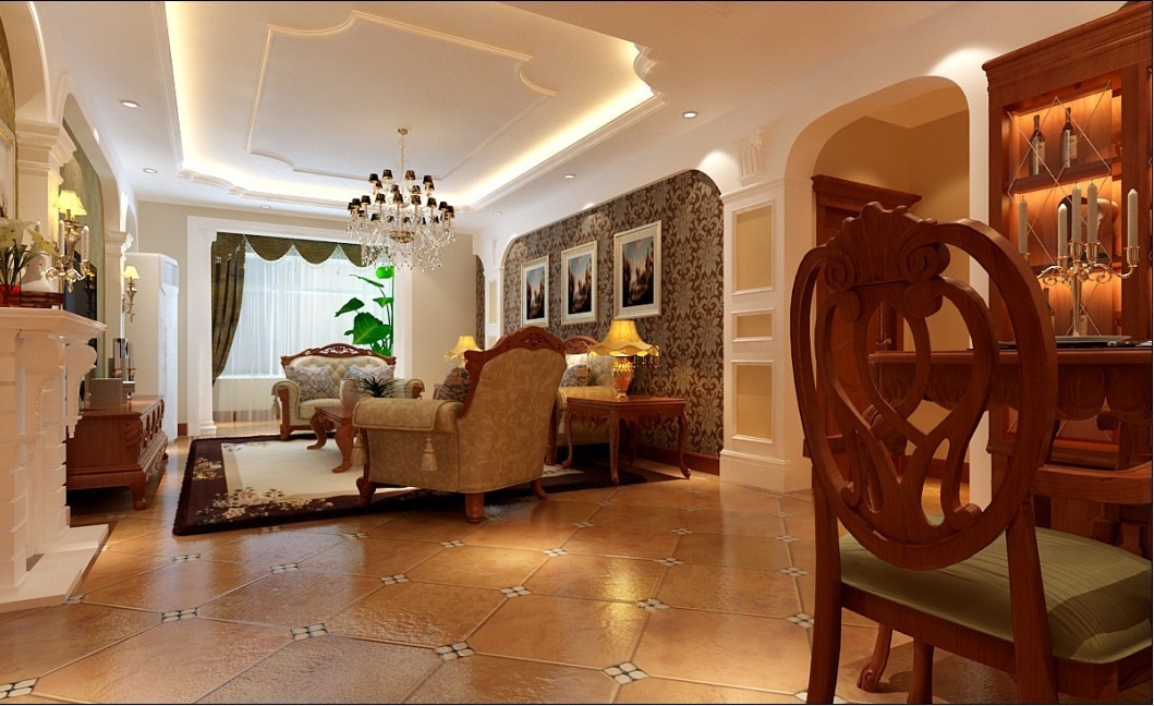 欧式 三居 客厅图片来自用户2746953981在140平米简欧风格纯古典欧式设计93的分享