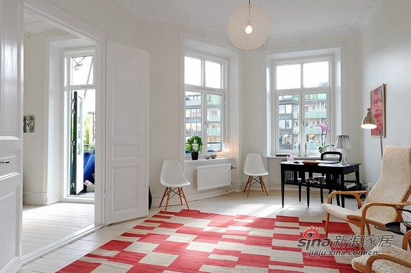 欧式 二居 客厅图片来自用户2746948411在96平米北欧简约风格公寓设计48的分享