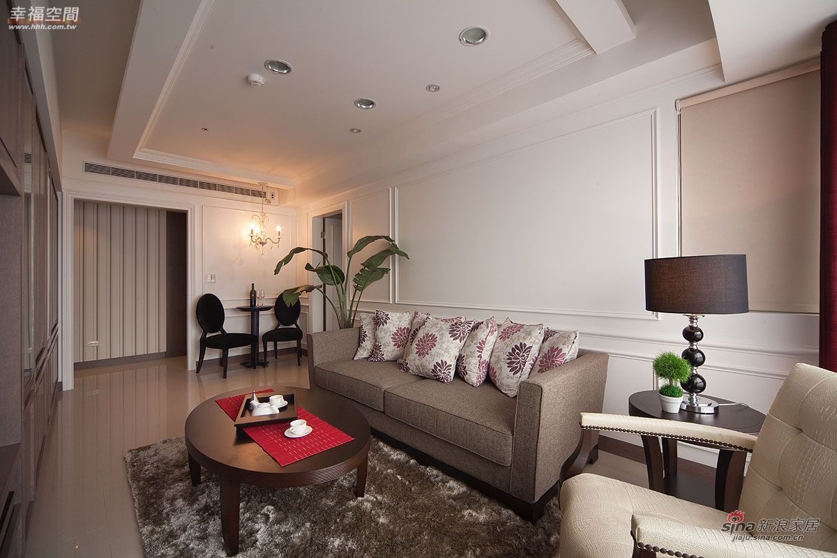 新古典 公寓 客厅图片来自幸福空间在9万打造都会雅痞的轻古典生活50的分享