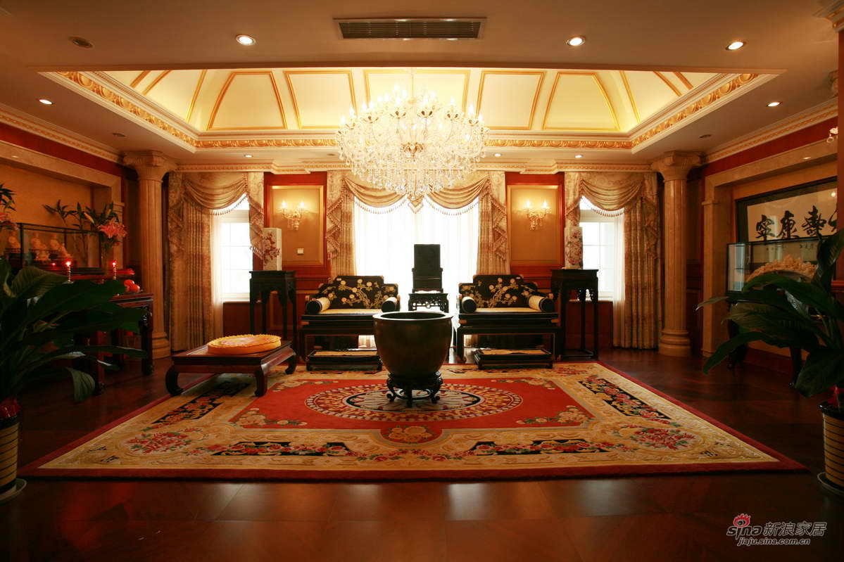 中式 别墅 客厅图片来自用户1907661335在财富公馆1580平米典雅中式装修69的分享