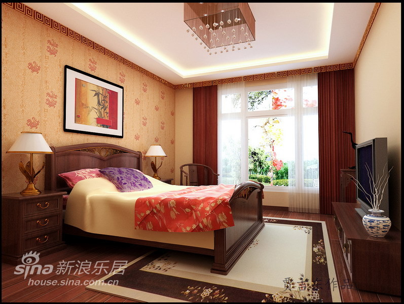 简约 一居 客厅图片来自用户2738820801在新中式风格 橙色时光家园23的分享