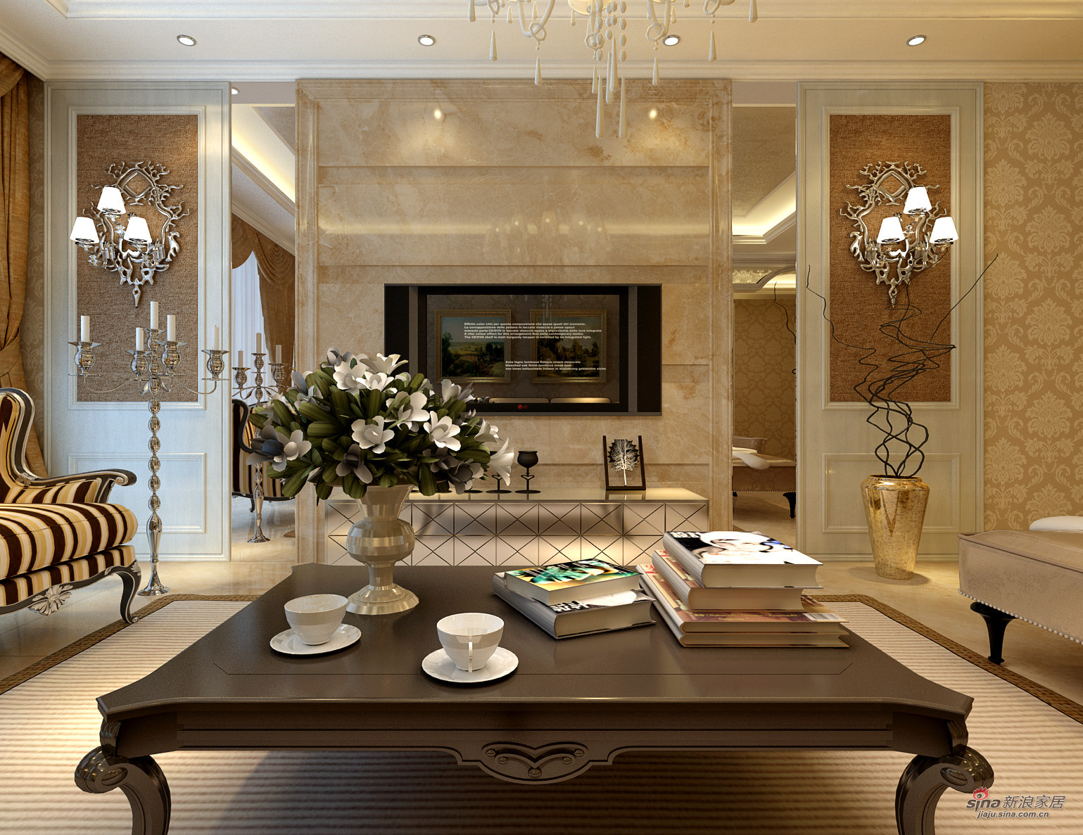 欧式 三居 客厅图片来自用户2745758987在郑州海马简约的奢华打造160主力户型32的分享