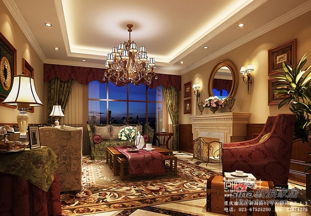 欧式 别墅 客厅图片来自用户2746948411在欧式黄金屋 体验奢华大气欧式设计62的分享