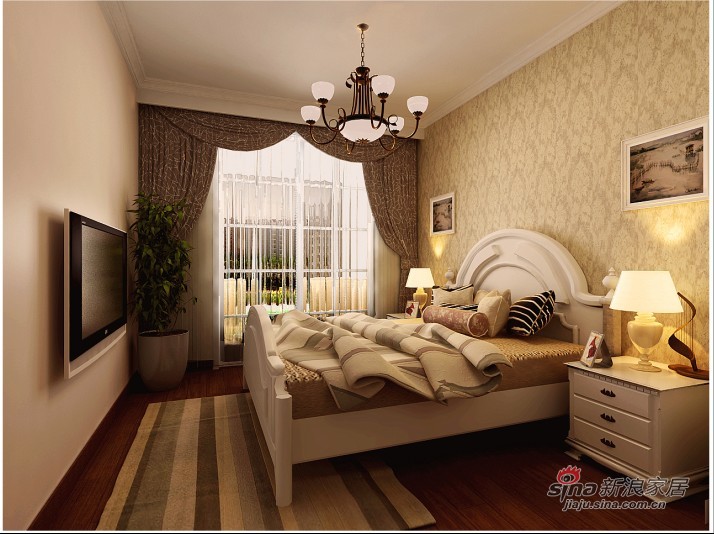 欧式 三居 卧室图片来自用户2772856065在济南博洛尼装饰 银丰花园设计方案52的分享